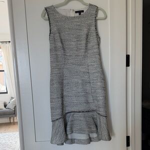 Banana Republic Textured Gray High Low Dress